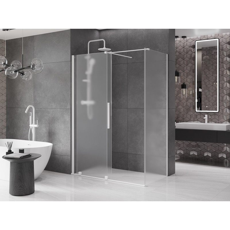 Mexen Velar lükand dušikabiin 160 x 80 cm, härmatatud, valge - 871-160-080-31-20