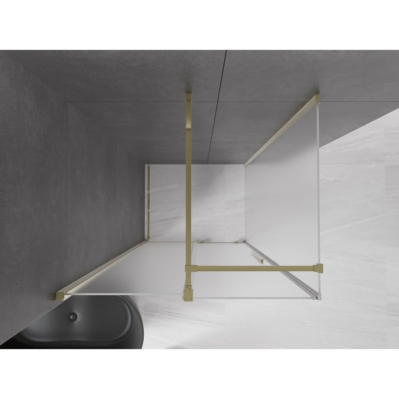 Mexen Velar kabina prysznicowa rozsuwana 90 x 85 cm, szron, złota - 871-090-085-31-50