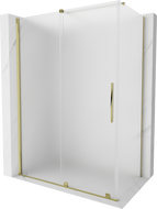 Mexen Velar klizna tuš kabina 140 x 75 cm, mat, zlatna - 871-140-075-31-50