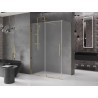 Mexen Velar tuš kabina na sklapanje 150 x 90 cm, mat, zlatna - 871-150-090-31-50