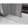 Mexen Velar tuš kabina na sklapanje 150 x 90 cm, mat, zlatna - 871-150-090-31-50