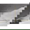 Mexen Velar Duschkabine, Schiebetür, 150 x 90 cm, satiniert, gold - 871-150-090-31-50