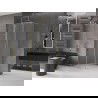 Mexen Velar Duschkabine 120 x 120 cm, mattiert, Gold - 871-120-120-31-50