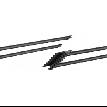 Mexen Rufo cabide giratório duplo para toalhas, preto - 7050925-70