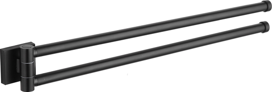 Mexen Rufo toallero giratorio doble, negro - 7050925-70