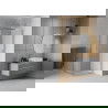 Mexen Rio vierkante douchecabine 70 x 70 cm, ijsglas, chroom - 860-070-070-01-30
