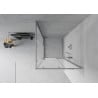 Mexen Rio cabine de douche carrée 70 x 70 cm, givrée, chromée - 860-070-070-01-30