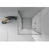 Mexen Rio Quadratische Duschkabine 80 x 80 cm, satiniert, Chrom - 860-080-080-01-30