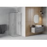 Mexen Rio cabine de douche carrée 90 x 90 cm, givre, chrome - 860-090-090-01-30