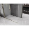 Mexen Velar klizna tuš kabina s kliznim vratima 160 x 75 cm, matirano staklo, zlatna - 871-160-075-31-50