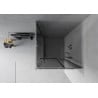 Mexen Rio Duschkabine quadratisch 80 x 80 cm, Graphit, Chrom - 860-080-080-01-40
