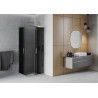 Mexen Rio quadratische Duschkabine 90 x 90 cm, Grafit, Chrom - 860-090-090-01-40