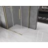 Mexen Velar cabine de douche coulissante 120 x 90 cm, dépoli, or brossé - 871-120-090-31-55