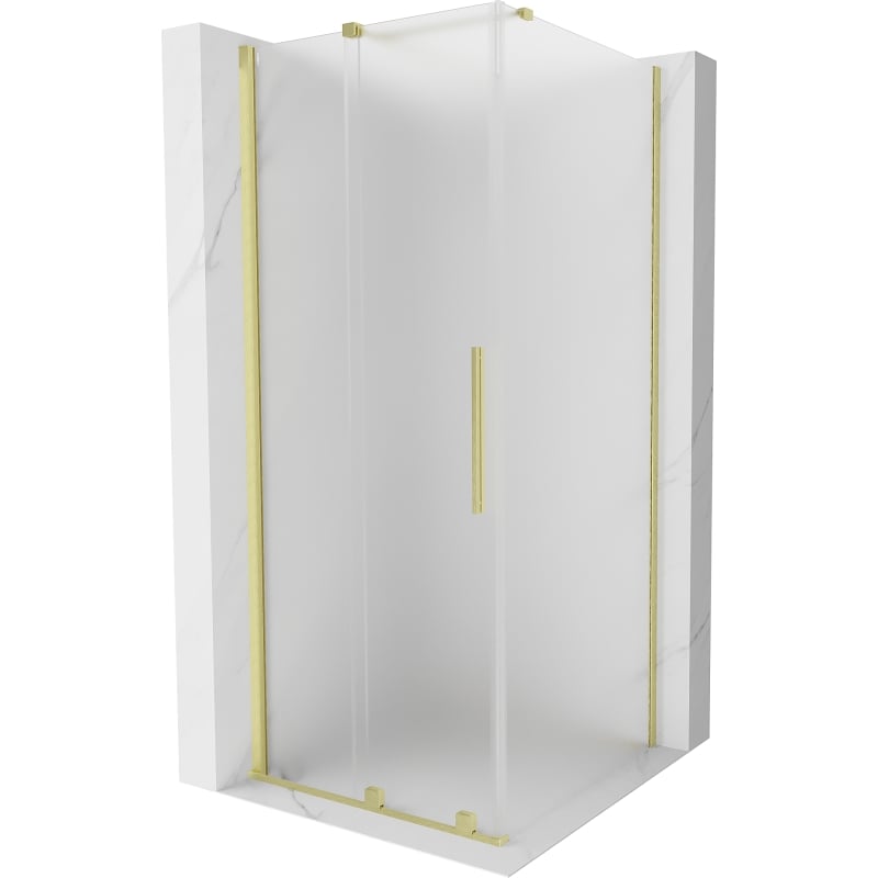 Mexeni Velar liuglev dušikabiin 120 x 120 cm, härmas, kuldne harjatud - 871-120-120-31-55