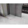 Mexen Velar 110 x 110 cm Sliding Shower Enclosure, Frosted, Brushed Gold - 871-110-110-31-55
