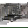 Mexen Velar douchecabine schuifdeur 140 x 70 cm, matglas, geborsteld goud - 871-140-070-31-55