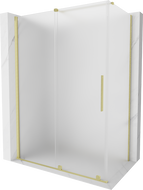 Mexen Velar cabina doccia scorrevole 150 x 70 cm, smerigliato, oro spazzolato - 871-150-070-31-55