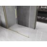 Mexen Velar Duschkabine Schiebetür 150 x 80 cm, mattiert, gebürstetes Gold - 871-150-080-31-55
