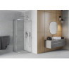 Mexen Rio halvrund duschkabin 70 x 70 cm, transparent, krom - 863-070-070-01-00