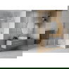 Mexen Rio halfronde douchecabine 80 x 80 cm, transparant, chroom - 863-080-080-01-00