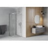 Mexen Rio cabine de douche semi-circulaire 90 x 90 cm, transparent, chrome - 863-090-090-01-00