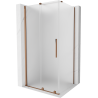 Mexen Velar liuguks dušinurk 100 x 75 cm, härmatis, roosa kuld - 871-100-075-31-60