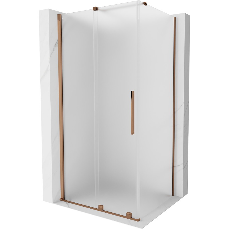 Mexen Velar lükand dušikabiin 90 x 85 cm, matt, roosa kuld - 871-090-085-31-60