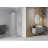 Mexen Rio semi-circular shower enclosure 70 x 70 cm, frost, chrome - 863-070-070-01-30