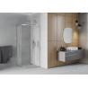 Mexen Rio rund duschkabin 70 x 70 cm, frost, krom - 863-070-070-01-30