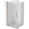 Mexen Velar Duschkabine verschiebbar 110 x 85 cm, matt, Roségold - 871-110-085-31-60