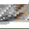 Mexen Rio douchecabine halfrond 80 x 80 cm, matglas, chroom - 863-080-080-01-30