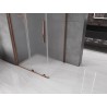 Mexen Velar lükand dušinurk 120 x 85 cm, härmatis, roosa kuld - 871-120-085-31-60
