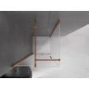 Mexen Velar shower cabin sliding 120 x 120 cm, frosted, rose gold - 871-120-120-31-60
