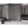 Mexen Velar klizna kabina na pomicanje 130 x 70 cm, matirano, ružičasto zlato - 871-130-070-31-60