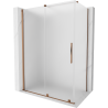 Mexen Velar cabine de douche coulissante 150 x 85 cm, givrée, or rose - 871-150-085-31-60