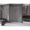 Mexen Velar kabina prysznicowa rozsuwana 160 x 80 cm, szron, różowe złoto - 871-160-080-31-60