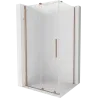 Mexen Velar cabine de douche coulissante 120 x 80 cm, givre, cuivre brossé - 871-120-080-31-65