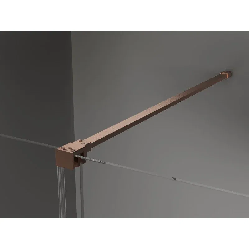 Mexen Velar cabine de douche coulissante 120 x 110 cm, givre, cuivre brossé - 871-120-110-31-65