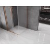 Mexen Velar klizna tuš kabina klizna 100 x 100 cm, mat, brušeni bakar - 871-100-100-31-65