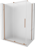 Mexen Velar Sliding Shower Enclosure 140 x 70 cm, Frosted, Brushed Copper - 871-140-070-31-65