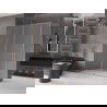 Mexen Velar schuifdouchecabine 150 x 75 cm, mat, geborsteld koper - 871-150-075-31-65
