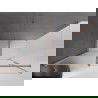 Mexen Velar schuifdouchecabine 150 x 75 cm, mat, geborsteld koper - 871-150-075-31-65