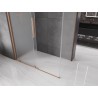 Mexen Velar klizna tuš kabina 150 x 80 cm, mraz, brušeni bakar - 871-150-080-31-65