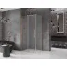Mexen Velar sliding shower enclosure 140 x 100 cm, frost, brushed copper - 871-140-100-31-65