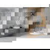 Mexen Rio halfcirkelvormige douchecabine 90 x 90 cm, transparant, chroom + Rio douchebak, wit - 863-090-090-01-00-4710
