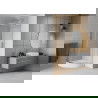 Mexen Rio halfcirkelvormige douchecabine 90 x 90 cm, transparant, chroom + Rio douchebak, wit - 863-090-090-01-00-4710