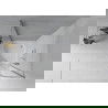 Mexen Rio halfcirkelvormige douchecabine 90 x 90 cm, transparant, chroom + Rio douchebak, wit - 863-090-090-01-00-4710