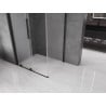 Mexen Velar, verschiebbare Duschkabine 90 x 70 cm, Mattglas, schwarz - 871-090-070-31-70