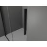 Mexen Velar liugustega dušinurk 90 x 75 cm, mattklaas, must - 871-090-075-31-70