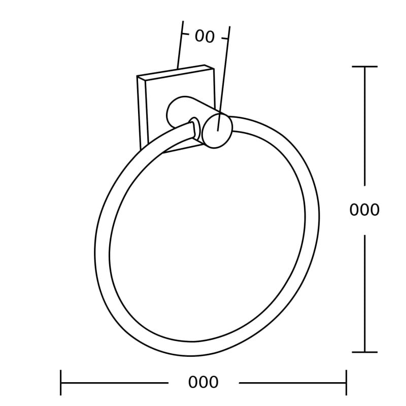 Mexen Rufo appendiabiti per asciugamani, dorato - 7050932-50